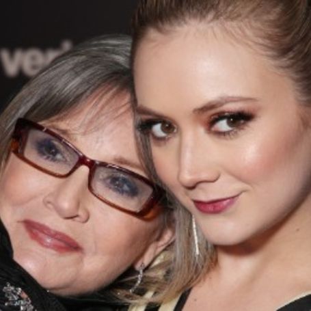 Carrie Fisher and her daughter 